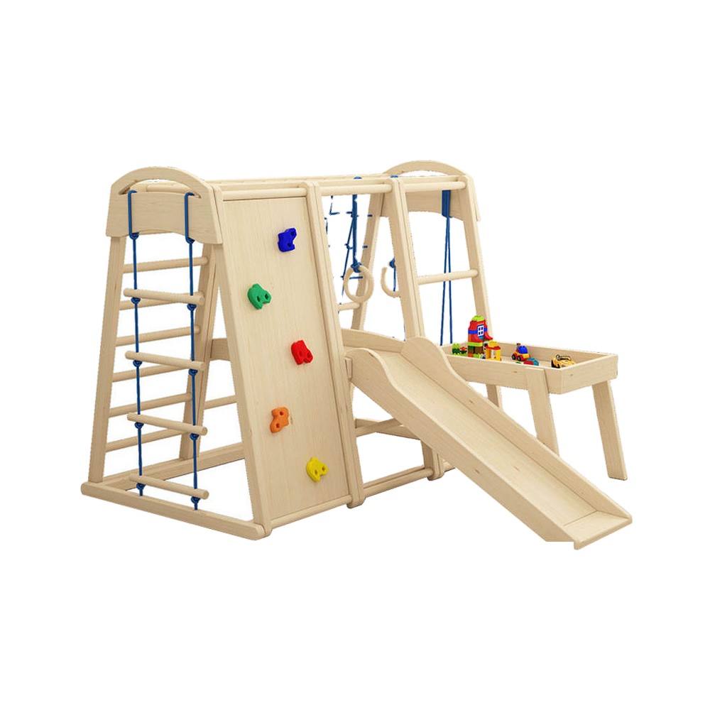 Kids Outdoor Wooden Climbing Frame - Gimnasio de Escalada Montessori de Madera