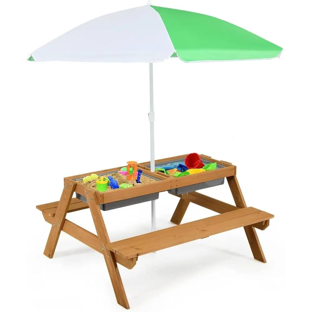 Kids Outdoor Picnic Table - Mesa de Picnic 4 en 1