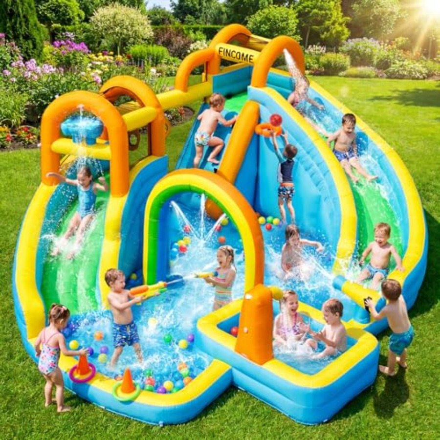 Kids Outdoor Slide - Parque acuático inflable para niños para