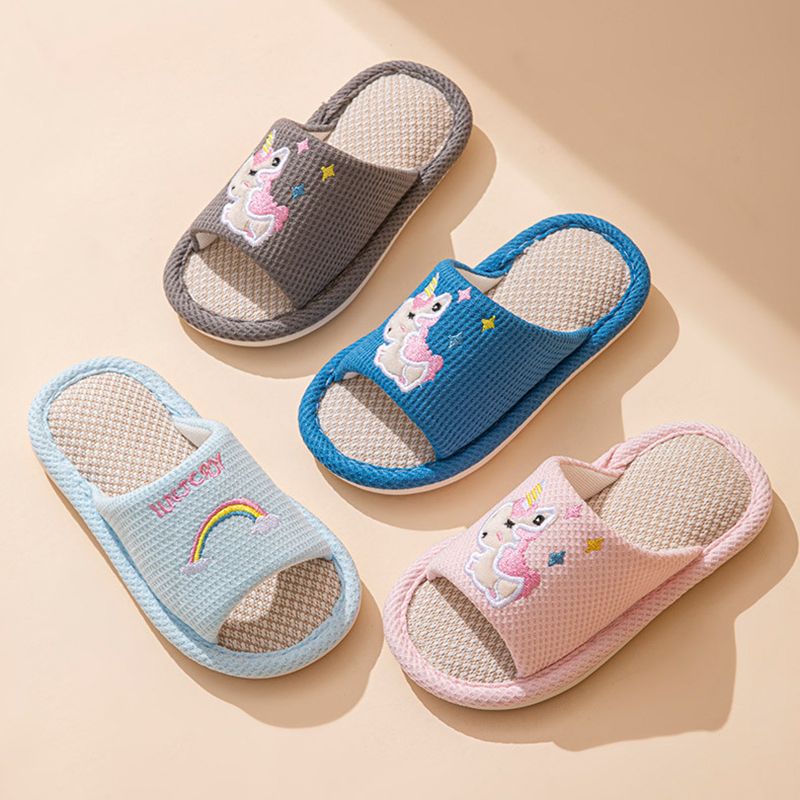 Kids Outdoor Obstacle Course - Pantuflas de Cáñamo con Dibujos Animados