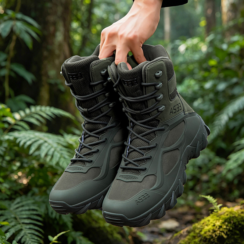 Kids Outdoor Net - Botas tácticas para hombre, botas informales