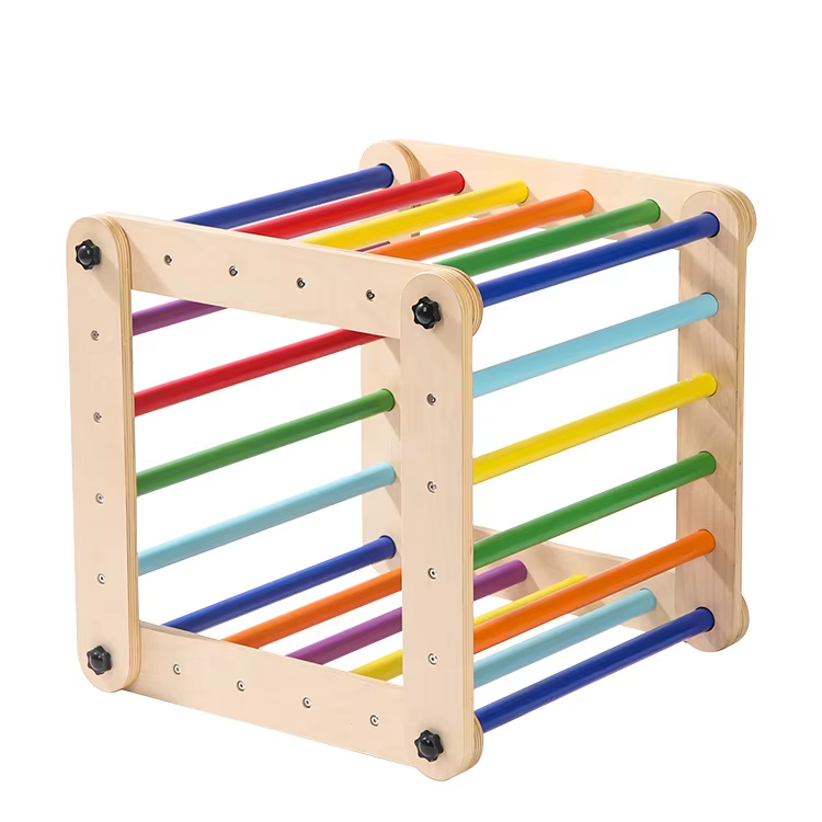 Kids Outdoor Wooden Climbing Frame - Juego de 3 Estructuras de Escalada