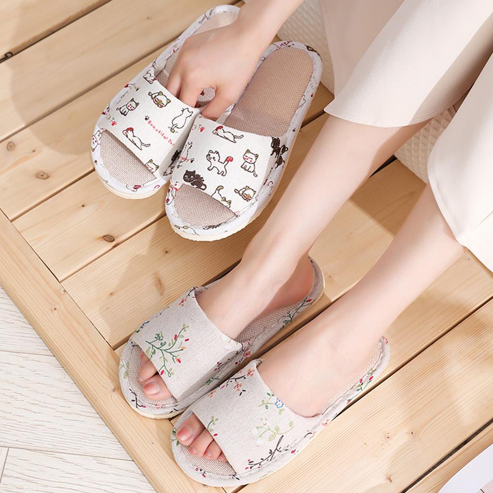 Kids Outdoor Obstacle Course - Pantuflas de Lino para Mujer, Pantuflas