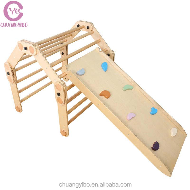 Kids Outdoor Wooden Climbing Frame - Estructura de Escalada de Madera para