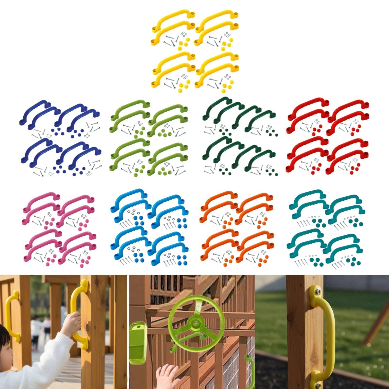 Kids Outdoor Playhouse - 8 Piezas de Agarraderas para Estructuras