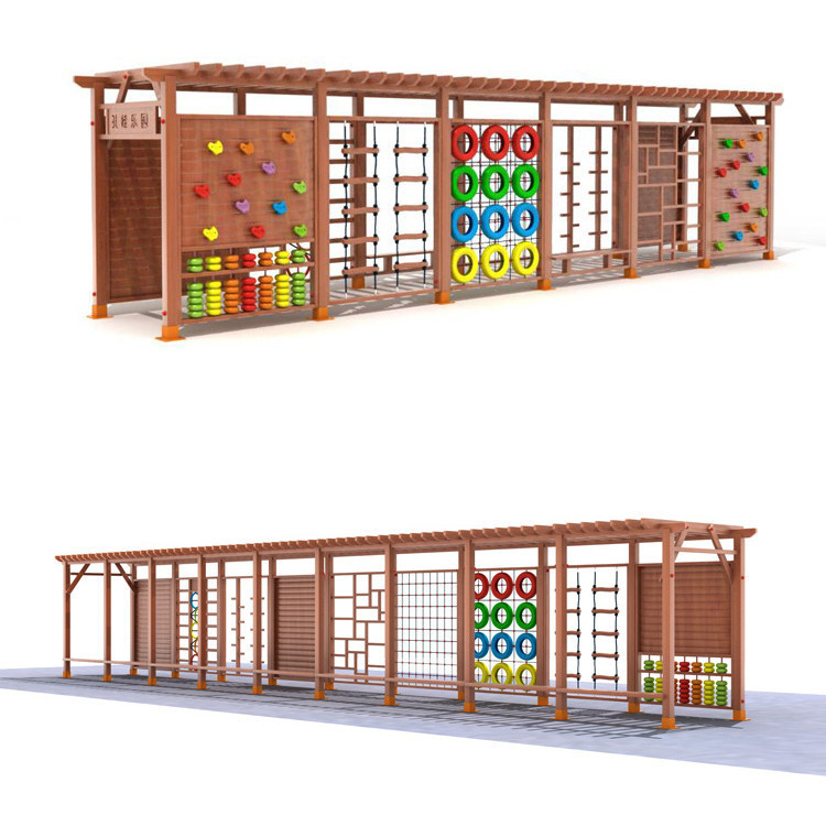 Kids Outdoor Wooden Climbing Frame - Estructura de Madera para Escalar en