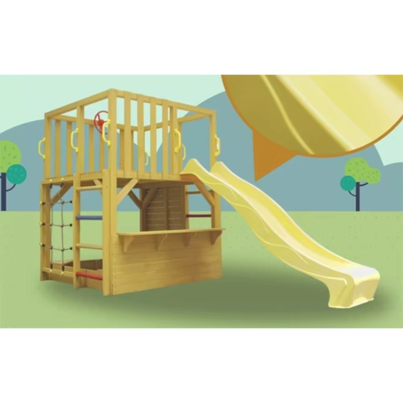 Kids Outdoor Net - Casa de Juegos de Madera para