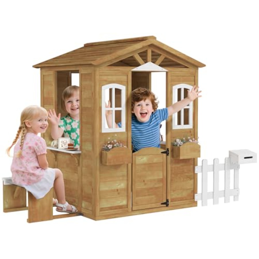 Kids Outdoor Playhouse - Casita de juegos al aire libre