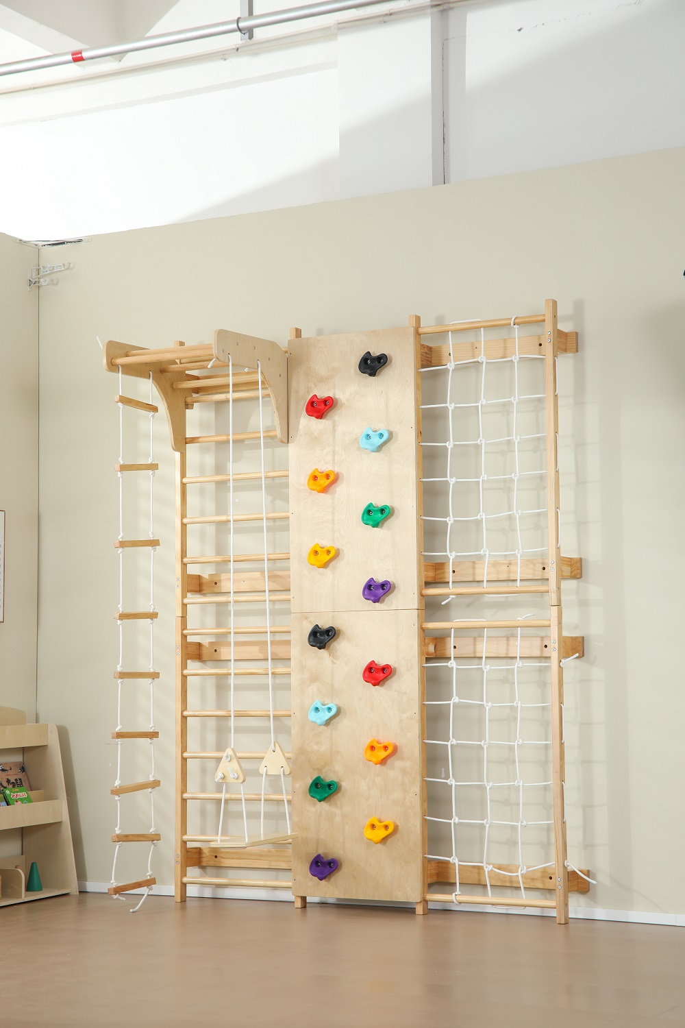 Kids Outdoor Wooden Climbing Frame - En Stock, barras de mono para
