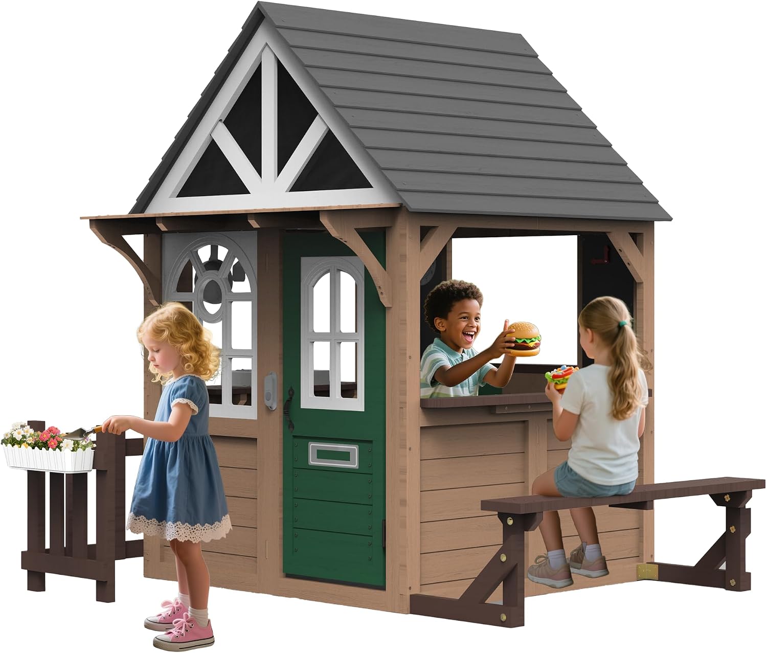Casa de Juegos para Niños Seiz - Kids Outdoor Playhouse reseña y precio