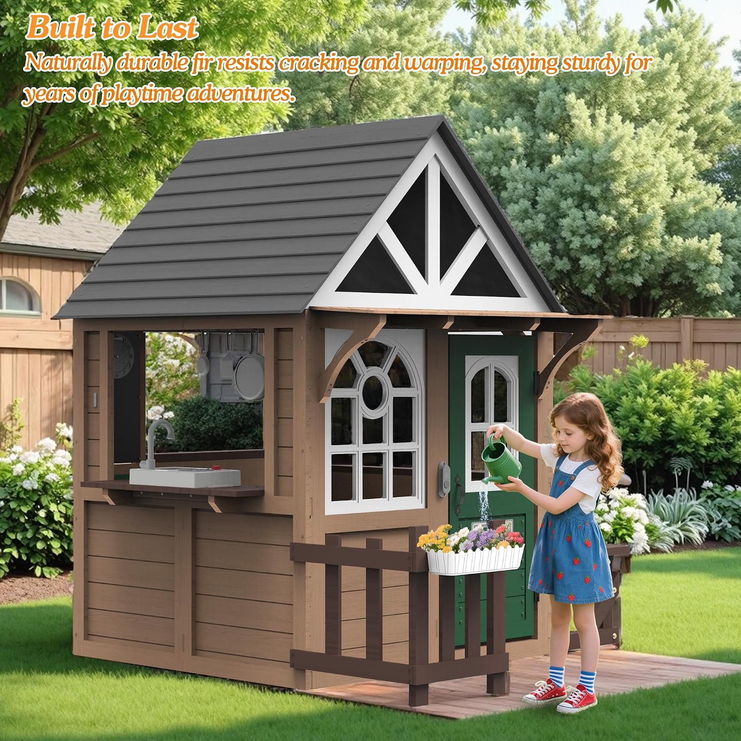 Casa de Juegos para Niños Seiz - Kids Outdoor Playhouse reseña y precio