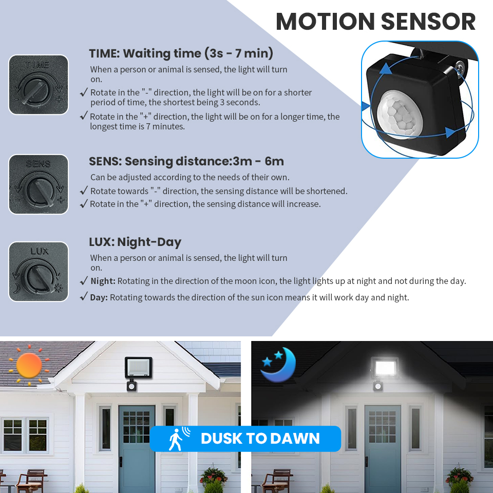 Reflector LED con Sensor de mo - Balance Beam Outdoor reseña y precio