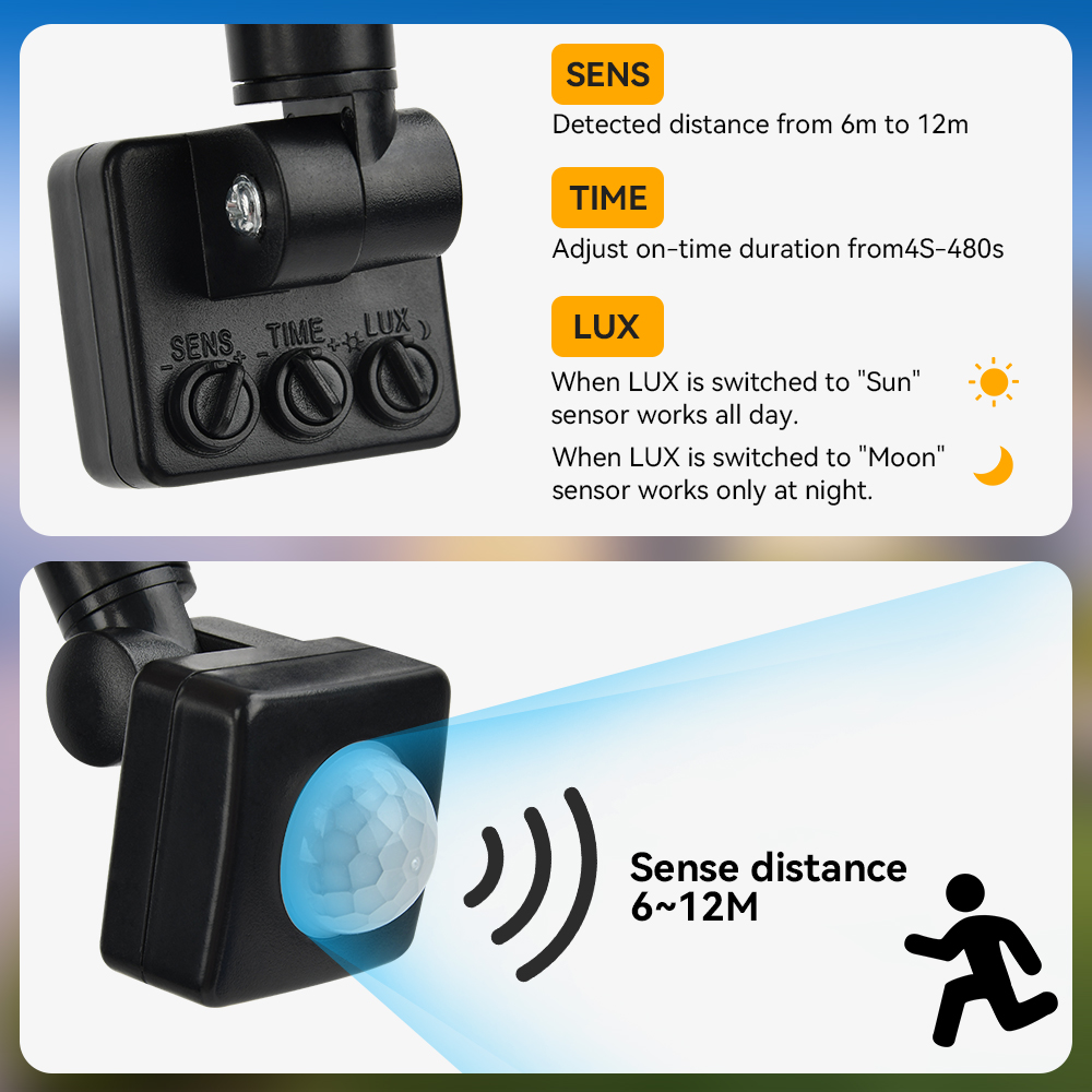 Reflector LED con sensor de mo - Balance Beam Outdoor reseña y precio