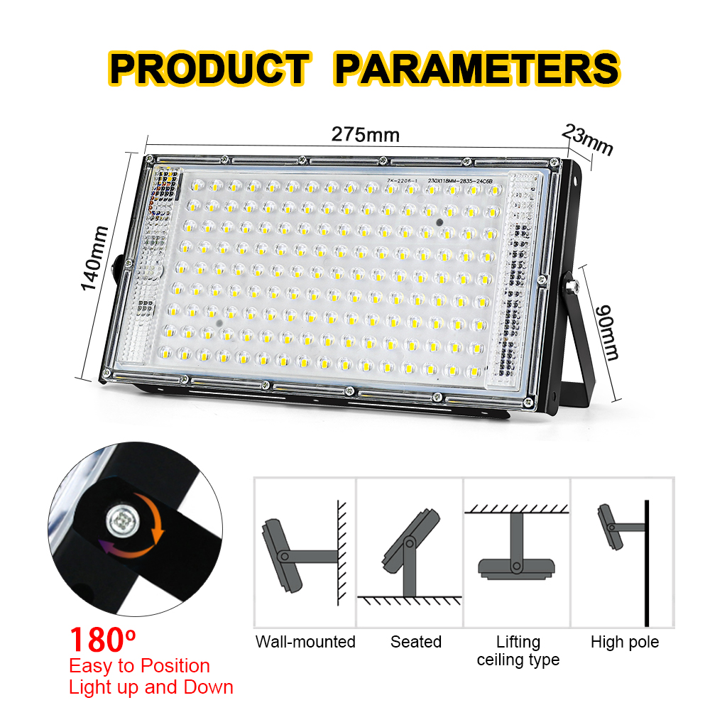 50W 100W 150W llevó la luz de  - Balance Beam Outdoor reseña y precio