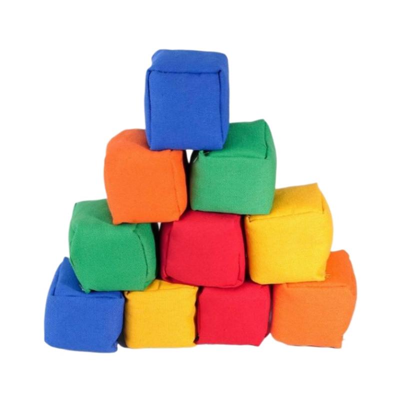 Mini bolsas de tela coloridas, - Kids Outdoor Bean Bag reseña y precio