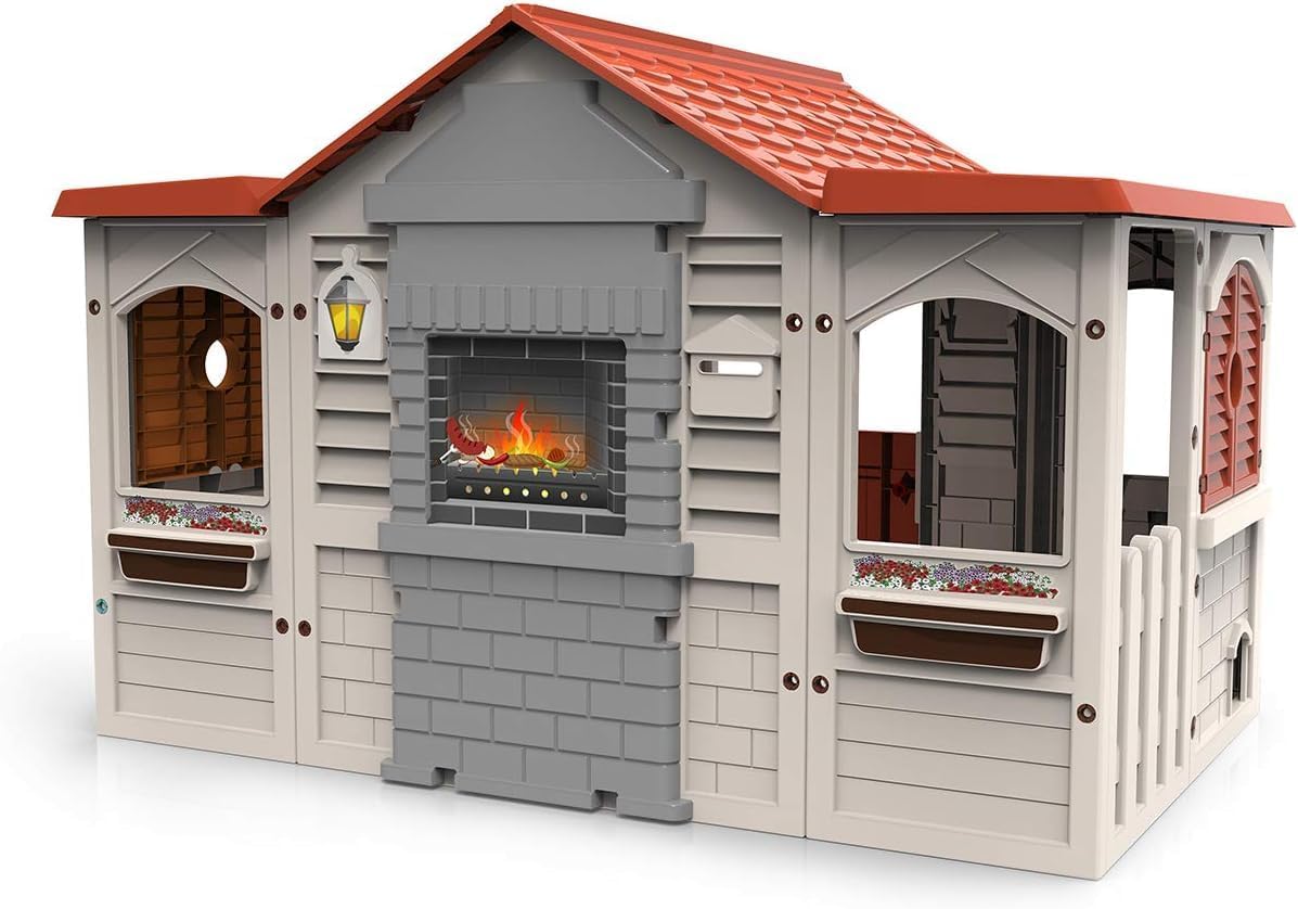 Casa de Juegos Le Chalet Grand - Kids Outdoor Playhouse reseña y precio