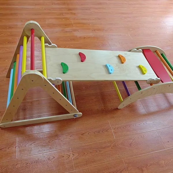 Juego de Escalada Infantil 3 e - Kids Outdoor Wooden Climbing Frame reseña y precio