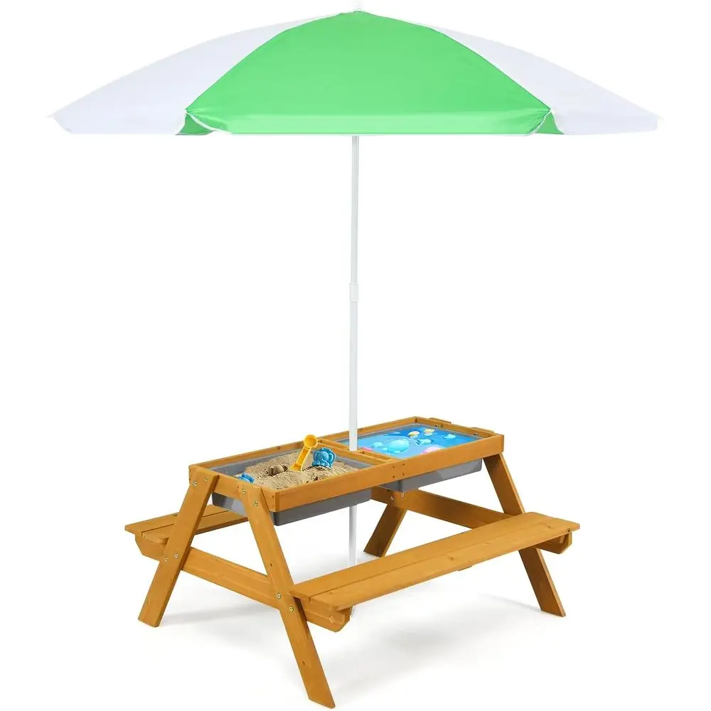 Mesa de Picnic Infantil 3 en 1 - Kids Outdoor Picnic Table reseña y precio