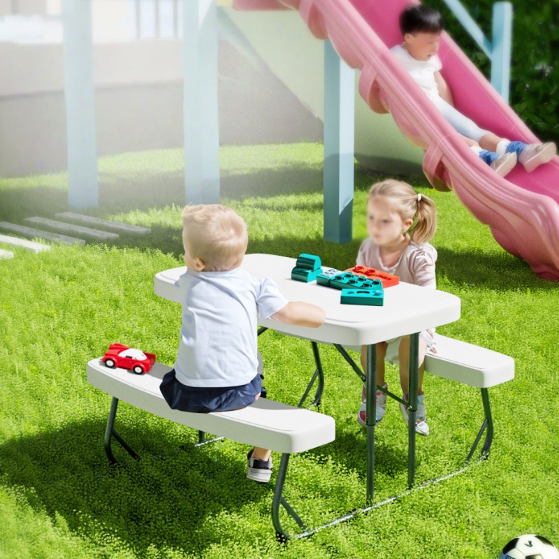 Juego de Mesa y Bancos Plegabl - Kids Outdoor Picnic Table reseña y precio