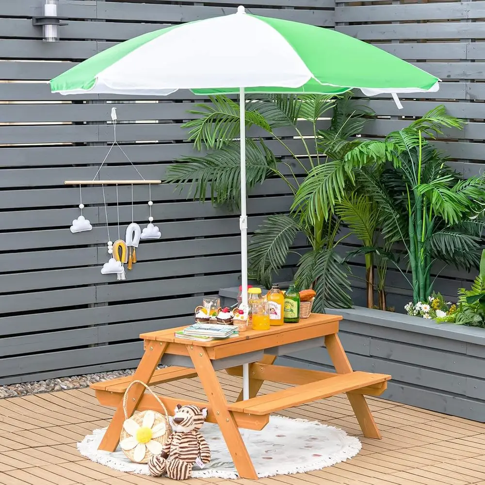 Mesa de Picnic 4 en 1 de Mader - Kids Outdoor Picnic Table reseña y precio