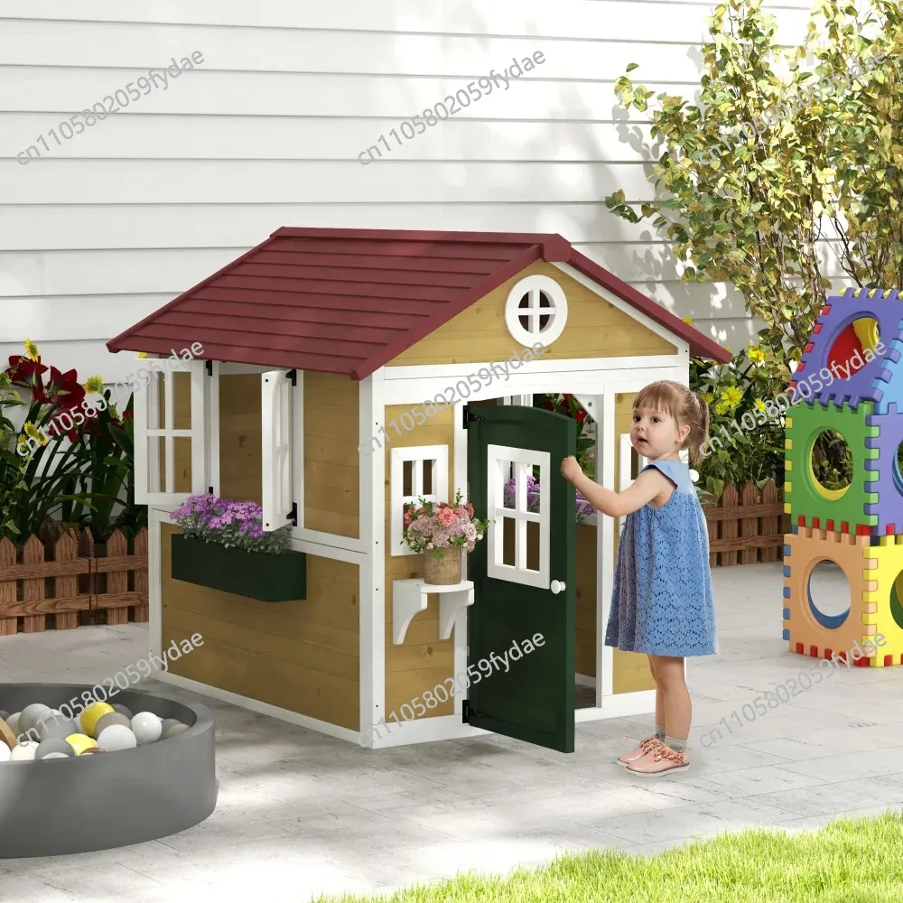 Casita de Juegos para Niños al - Kids Outdoor Playhouse reseña y precio