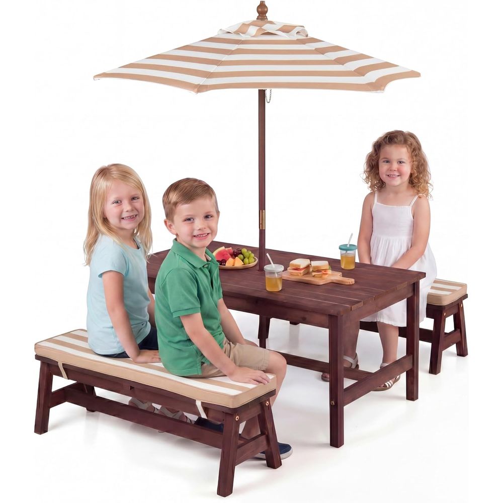 Mesa de picnic para niños, tab - Kids Outdoor Picnic Table reseña y precio