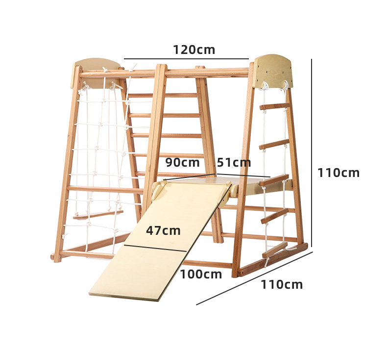 Gimnasio de escalada Montessor - Kids Outdoor Wooden Climbing Frame reseña y precio
