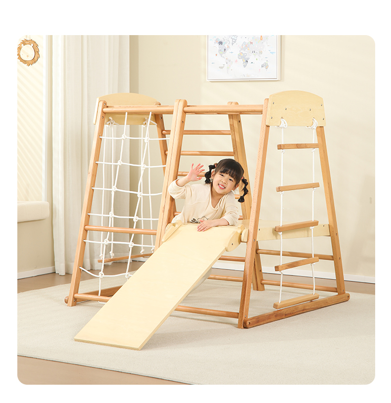 Gimnasio de escalada Montessor - Kids Outdoor Wooden Climbing Frame reseña y precio