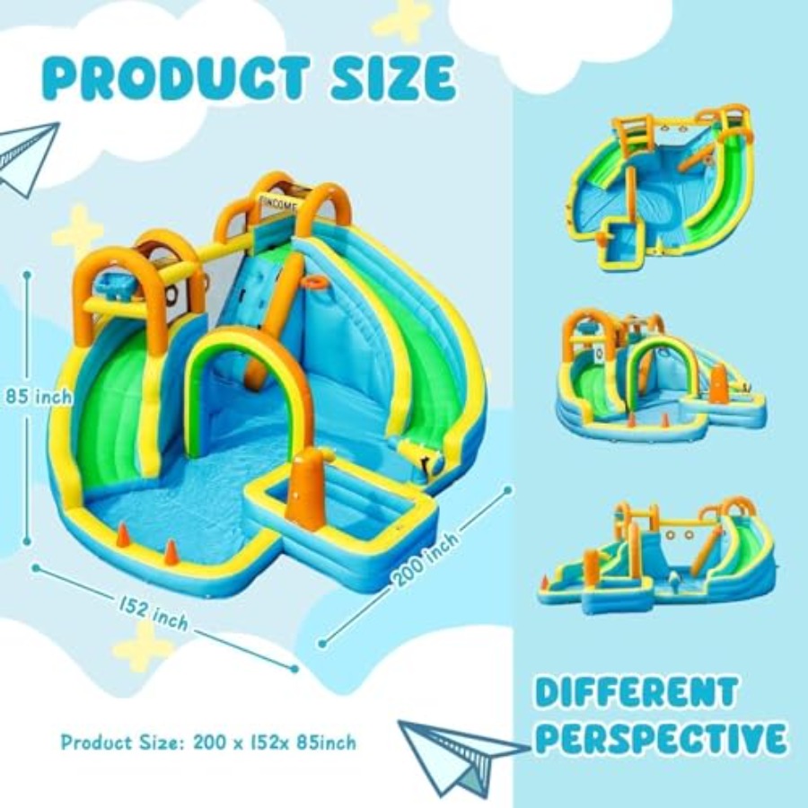 Parque acuático inflable para  - Kids Outdoor Slide reseña y precio