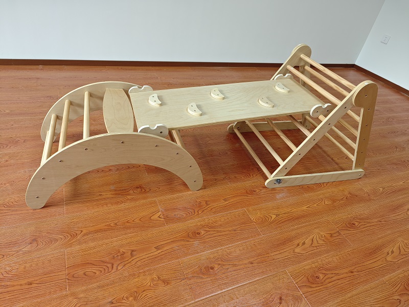 Juego de Escalada Infantil 3 e - Kids Outdoor Wooden Climbing Frame reseña y precio