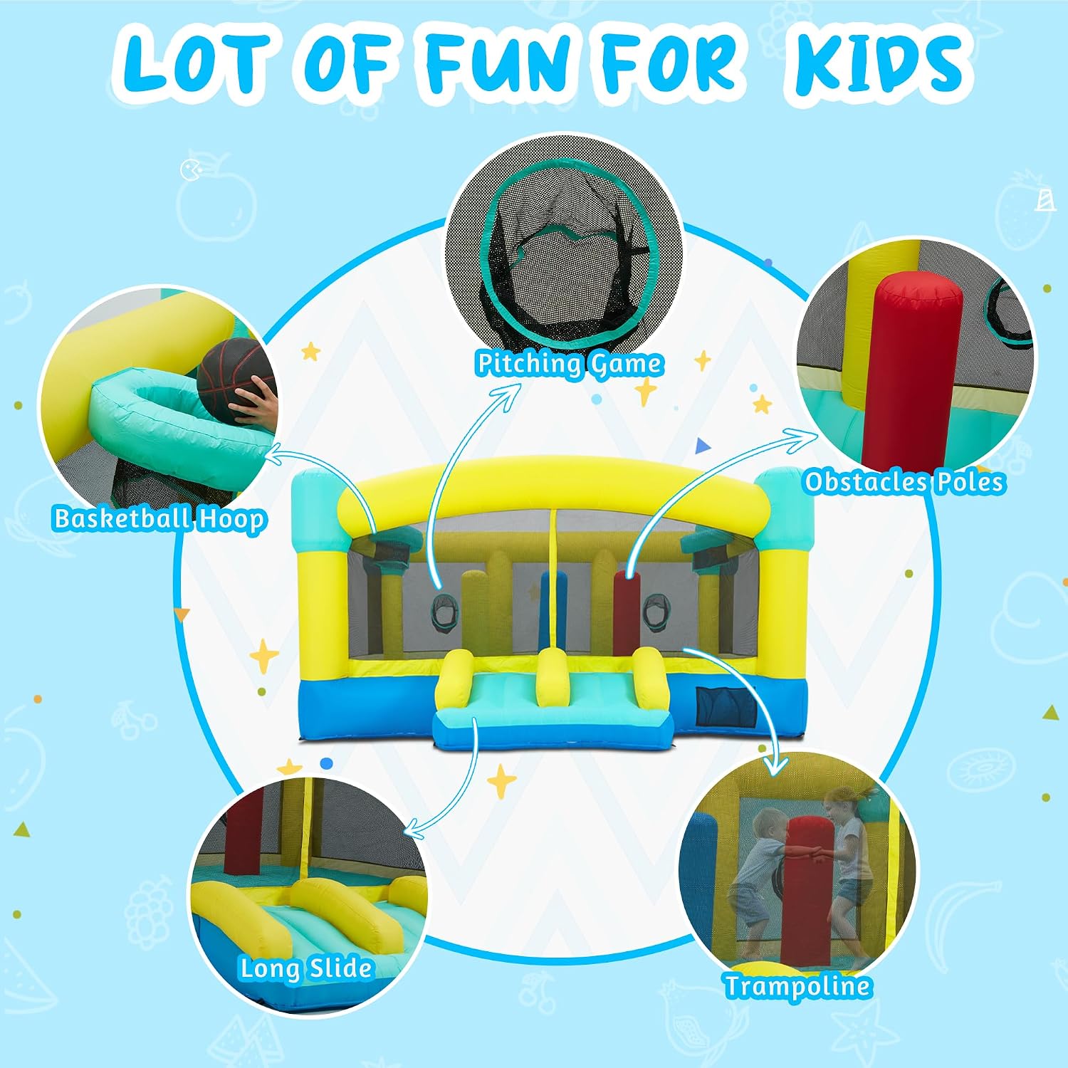 Gran Castillo Inflable, 15 x 1 - Kids Outdoor Slide reseña y precio