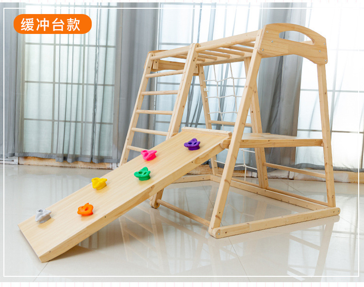 Jungle Gym para Niños, Tobogán - Kids Outdoor Wooden Climbing Frame reseña y precio