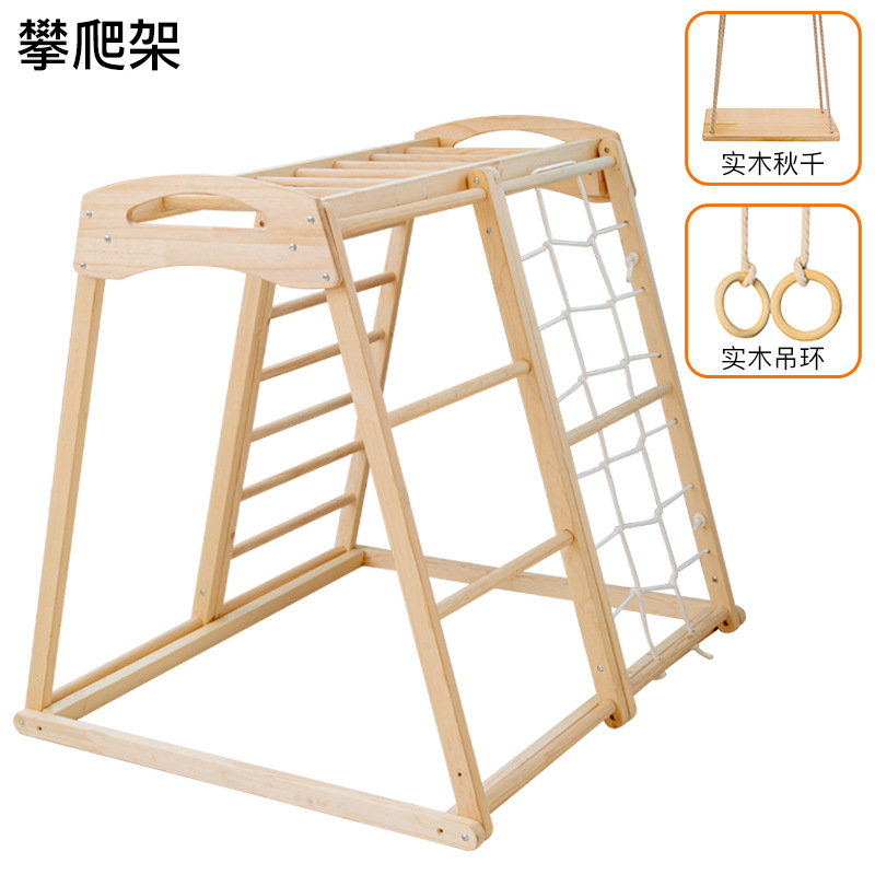 Jungle Gym para Niños, Tobogán - Kids Outdoor Wooden Climbing Frame reseña y precio