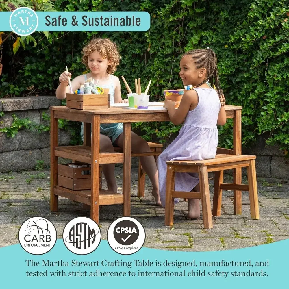 Conjunto de Mesa y 2 Bancos pa - Kids Outdoor Picnic Table reseña y precio