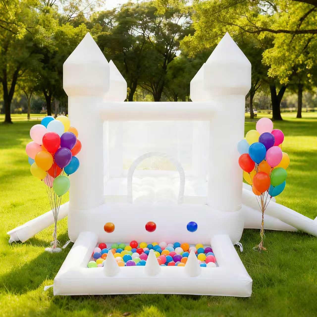 Castillo Inflable Blanco, Cast - Kids Outdoor Slide reseña y precio