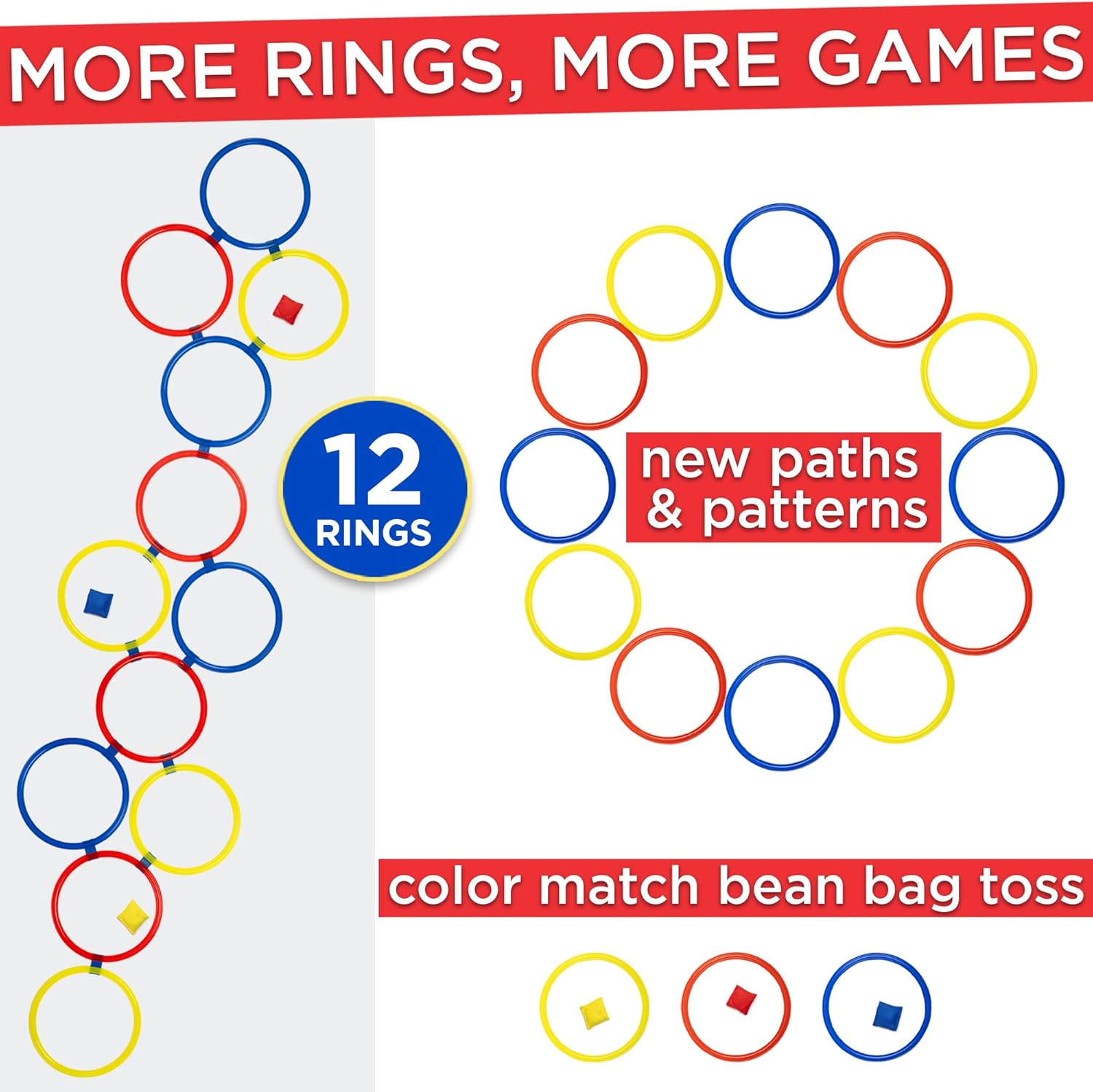 Anillos de campanilla, anillos - Kids Outdoor Bean Bag reseña y precio