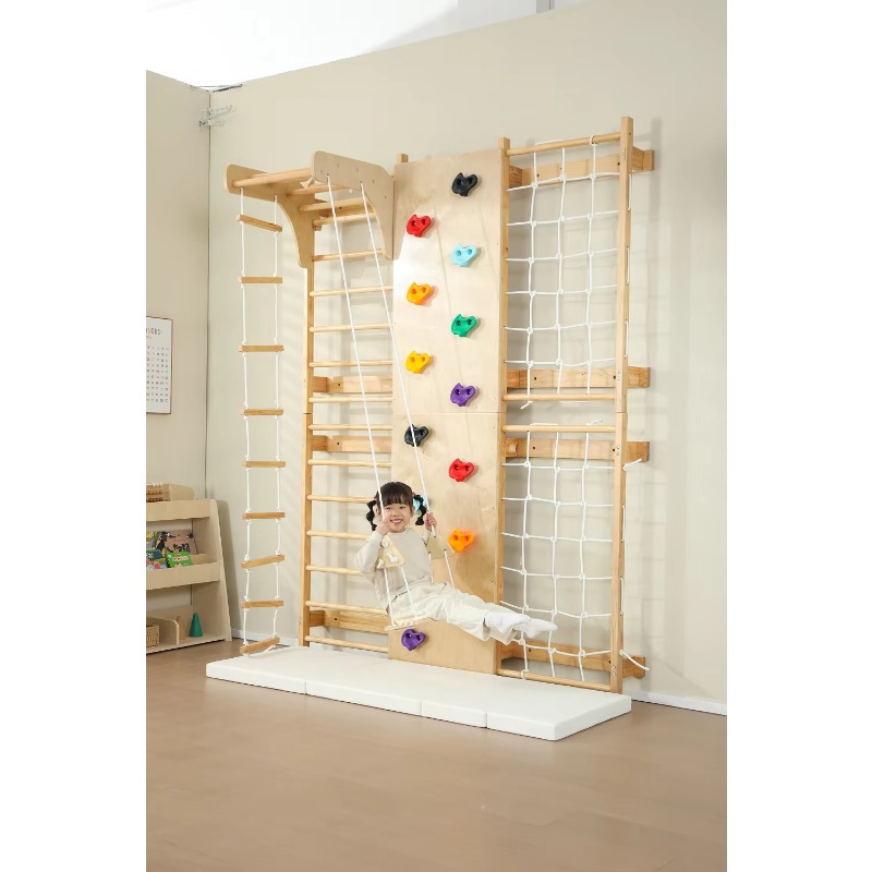 Barras de Escalada para Niños, - Kids Outdoor Wooden Climbing Frame reseña y precio