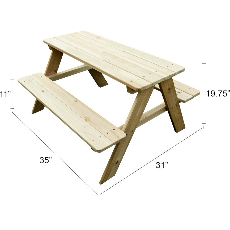 Mesa de Picnic Infantil de Mad - Kids Outdoor Picnic Table reseña y precio
