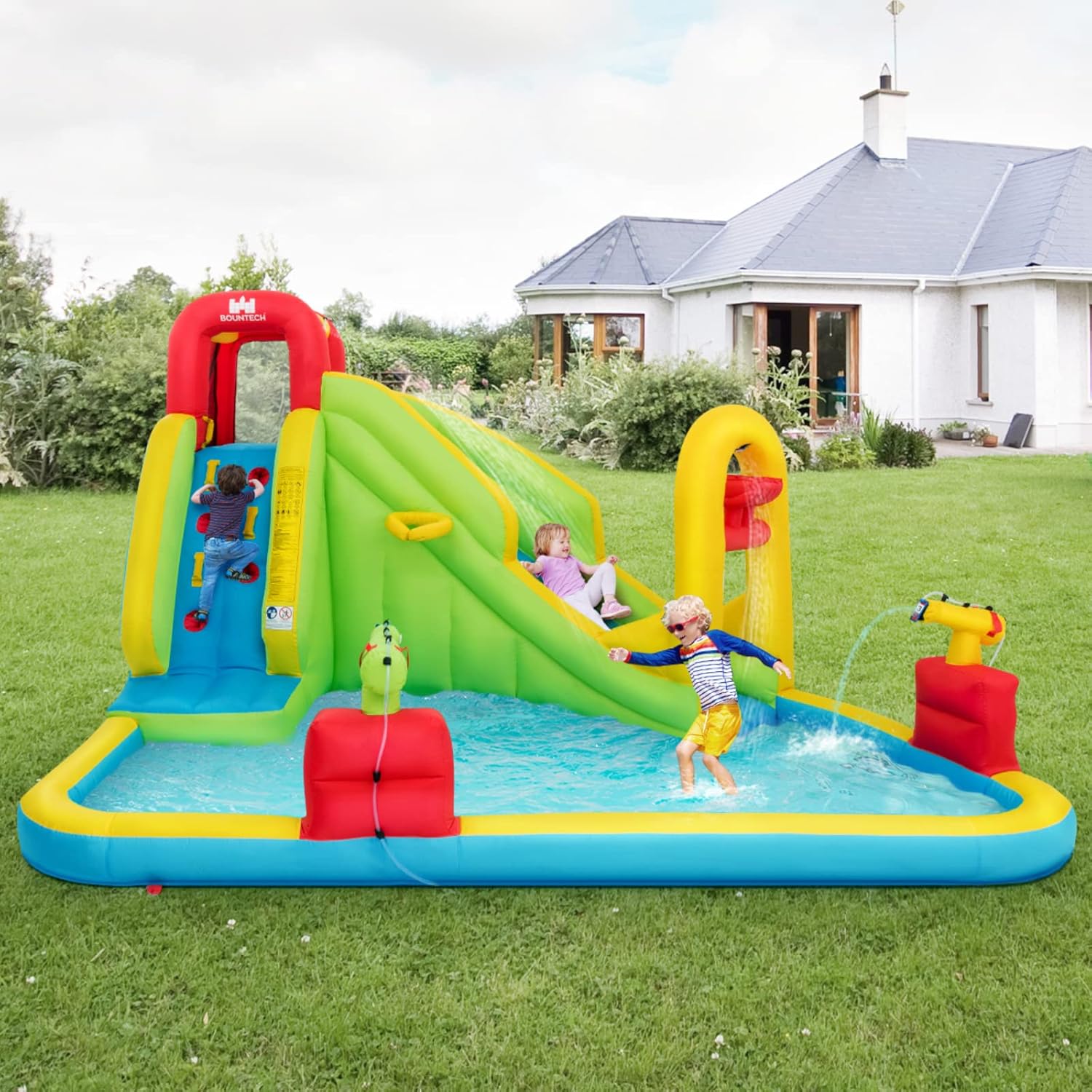 Mega Parque Acuático Inflable  - Kids Outdoor Slide reseña y precio