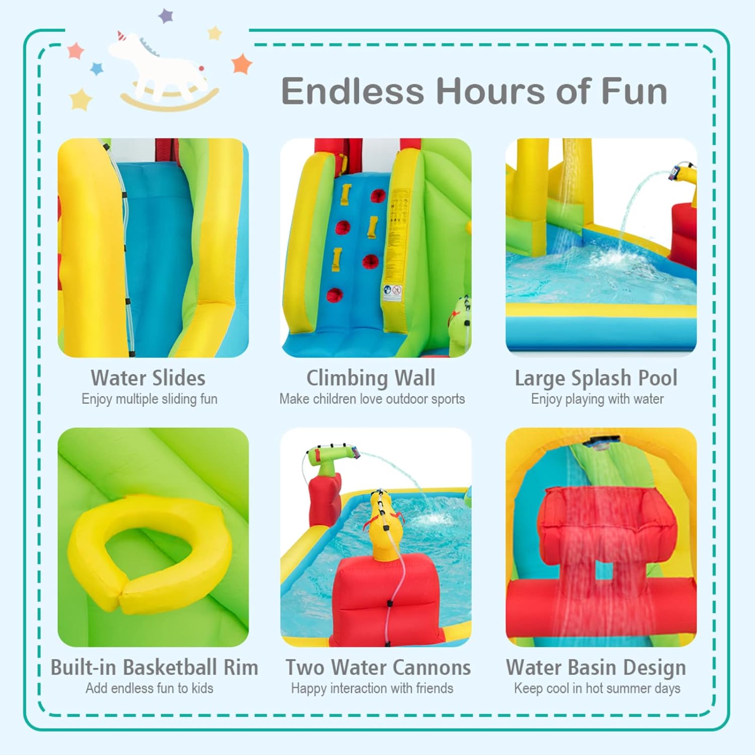 Mega Parque Acuático Inflable  - Kids Outdoor Slide reseña y precio