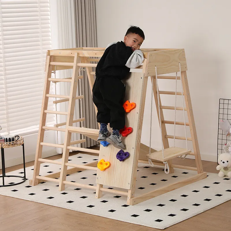 JMZ Parque Infantil de Madera  - Kids Outdoor Wooden Climbing Frame reseña y precio