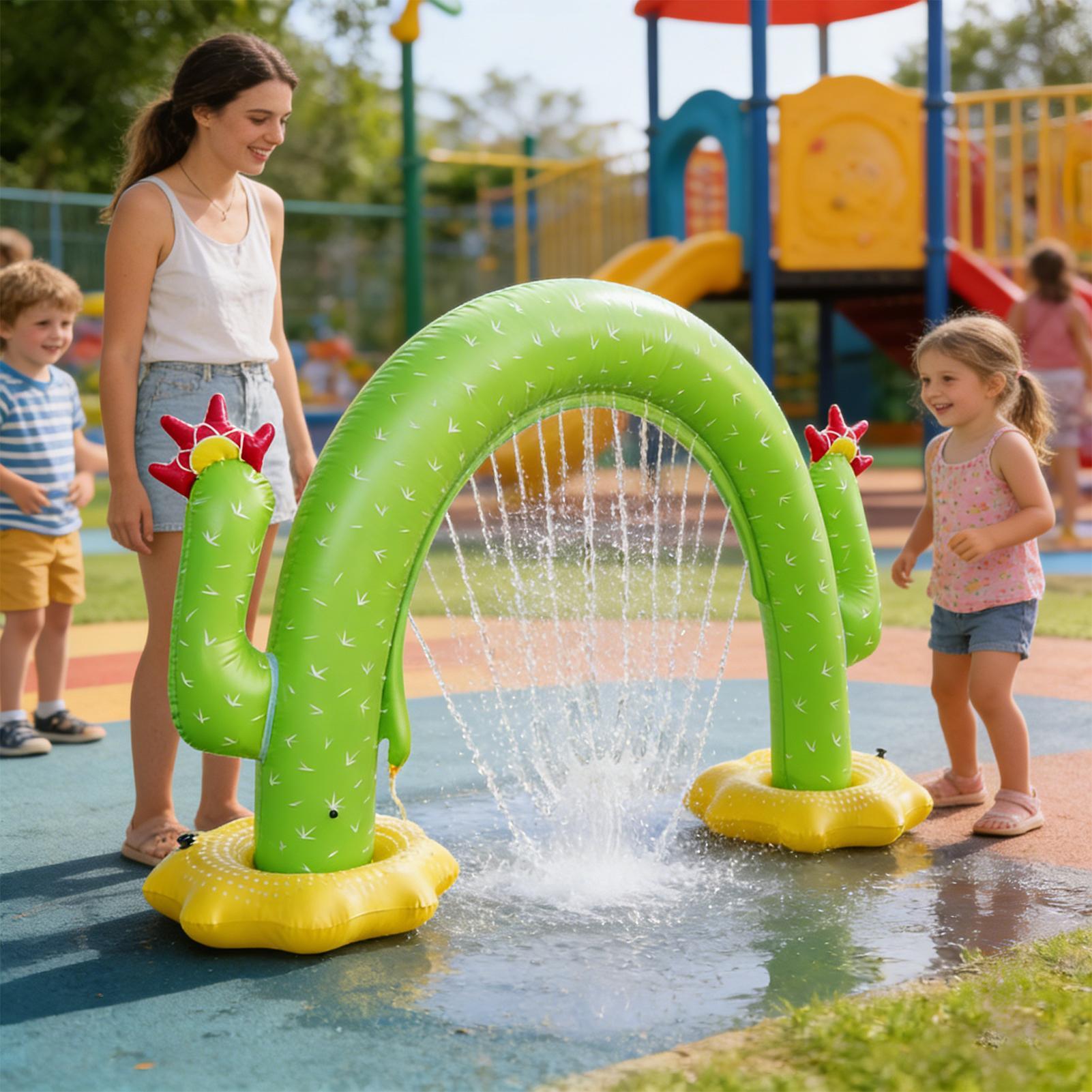 Aspersor Inflable de Cactus pa - Kids Outdoor Tunnel reseña y precio