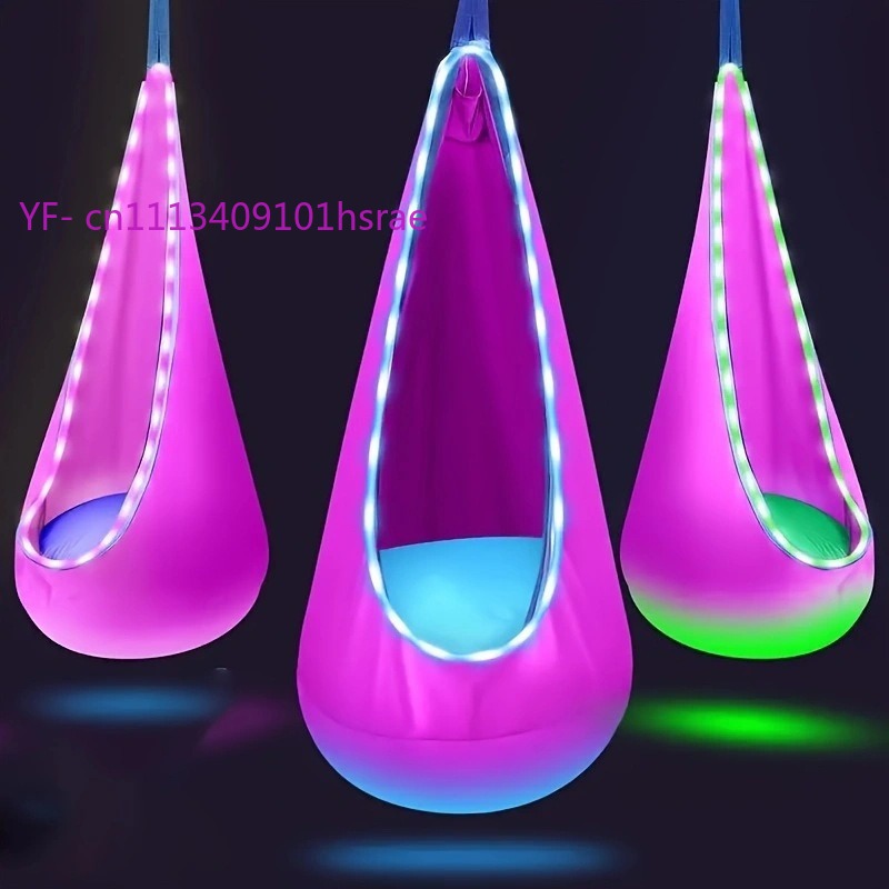 Hamaca Inflable LED Brillante, - Kids Outdoor Swing Chair reseña y precio