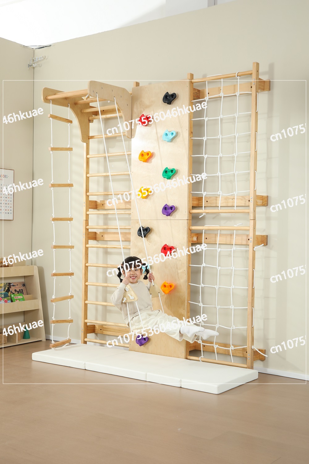 Estructura de escalada para ni - Kids Outdoor Wooden Climbing Frame reseña y precio
