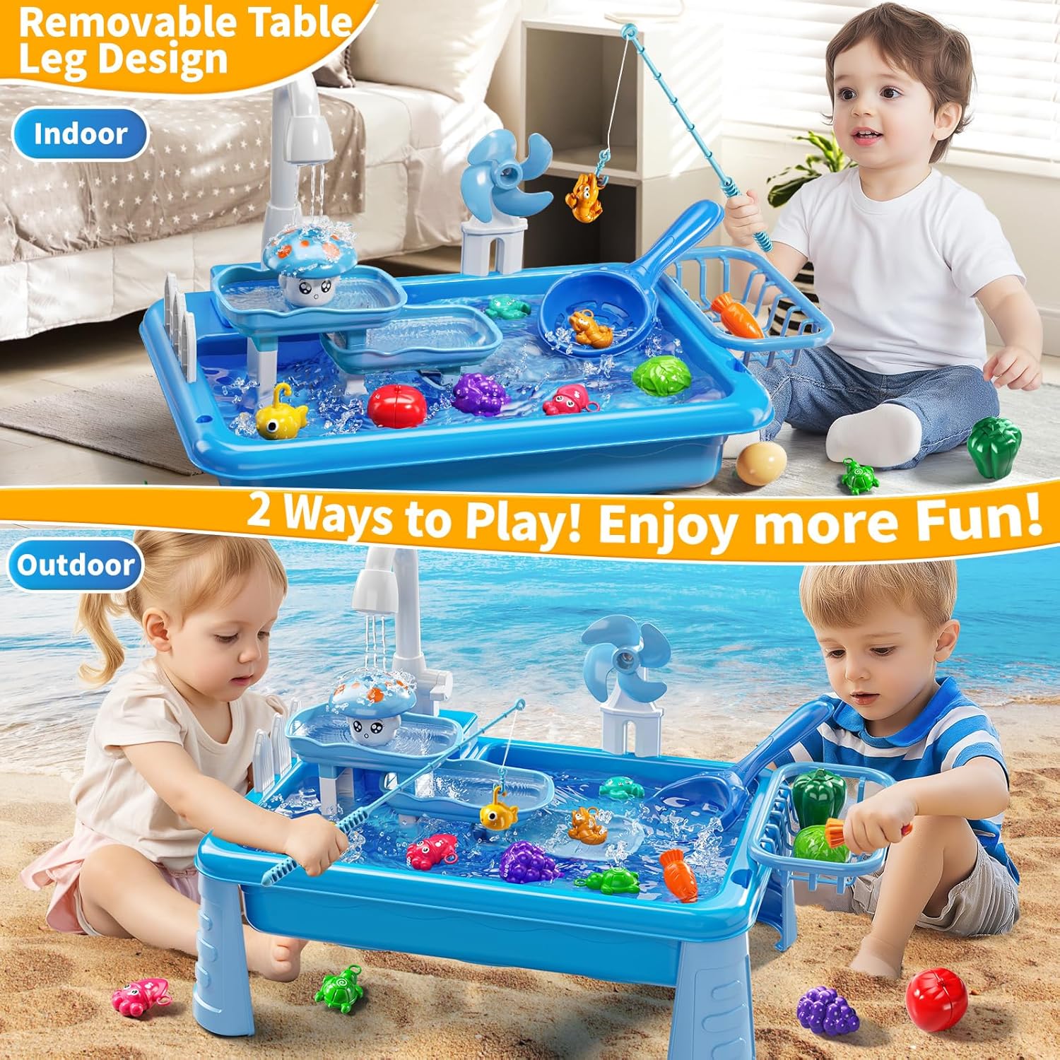 Mesa de Agua para Niños, Jugue - Kids Outdoor Picnic Table reseña y precio