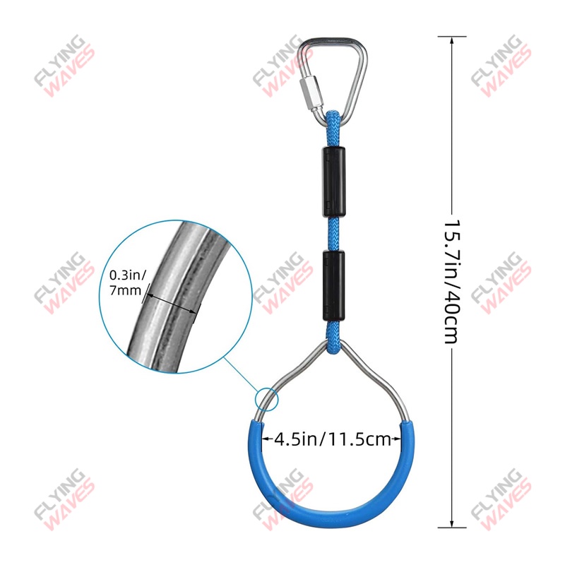 Anillo de gimnasio colgante pa - Kids Outdoor Obstacle Course reseña y precio