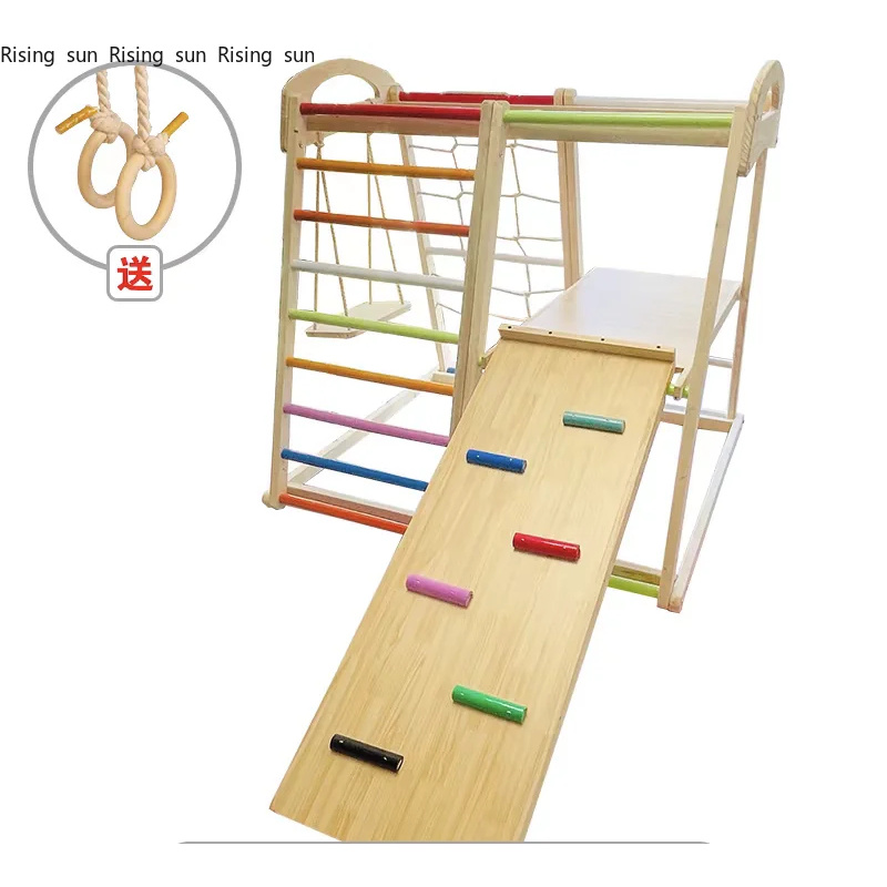 Estructura de Juego de Madera  - Kids Outdoor Wooden Climbing Frame reseña y precio