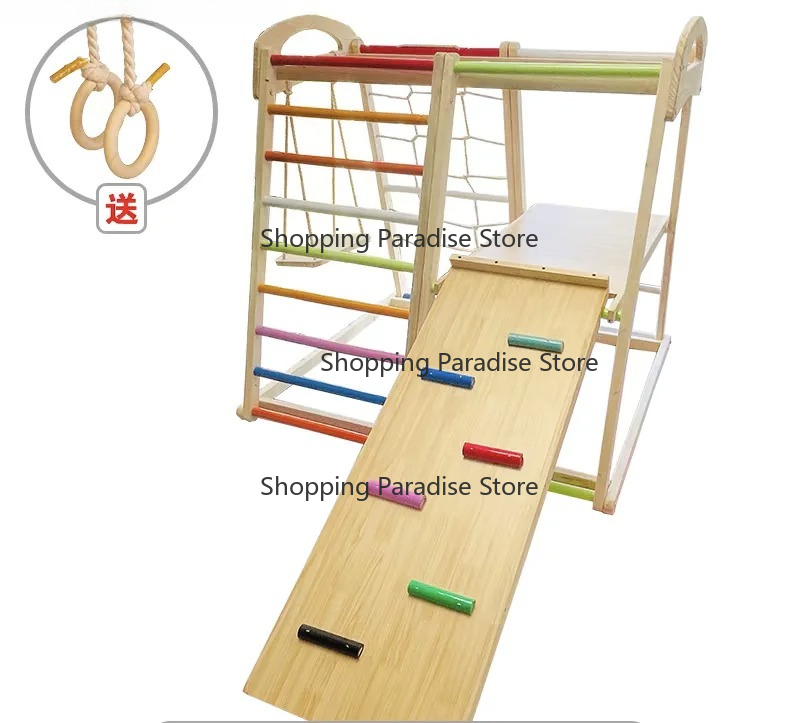 Estructura de Juego Infantil d - Kids Outdoor Wooden Climbing Frame reseña y precio