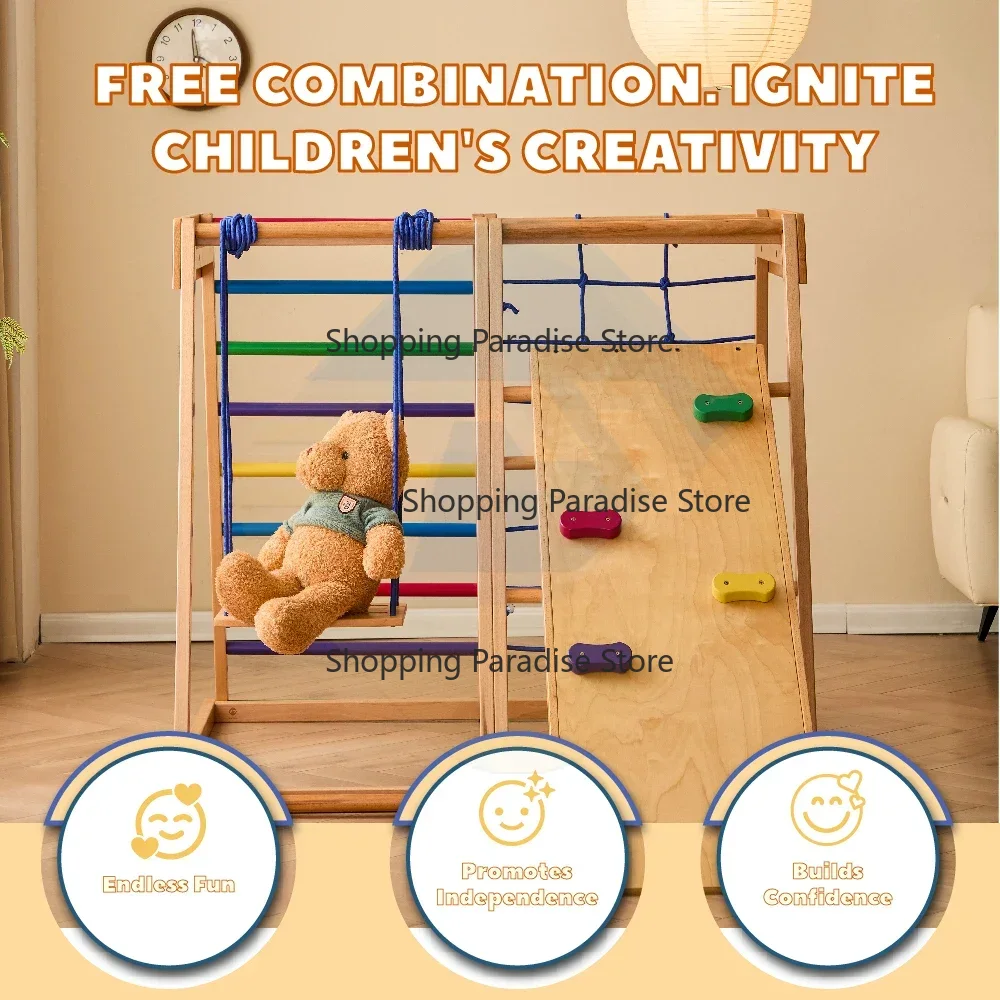 Estructura de Juego Infantil d - Kids Outdoor Wooden Climbing Frame reseña y precio