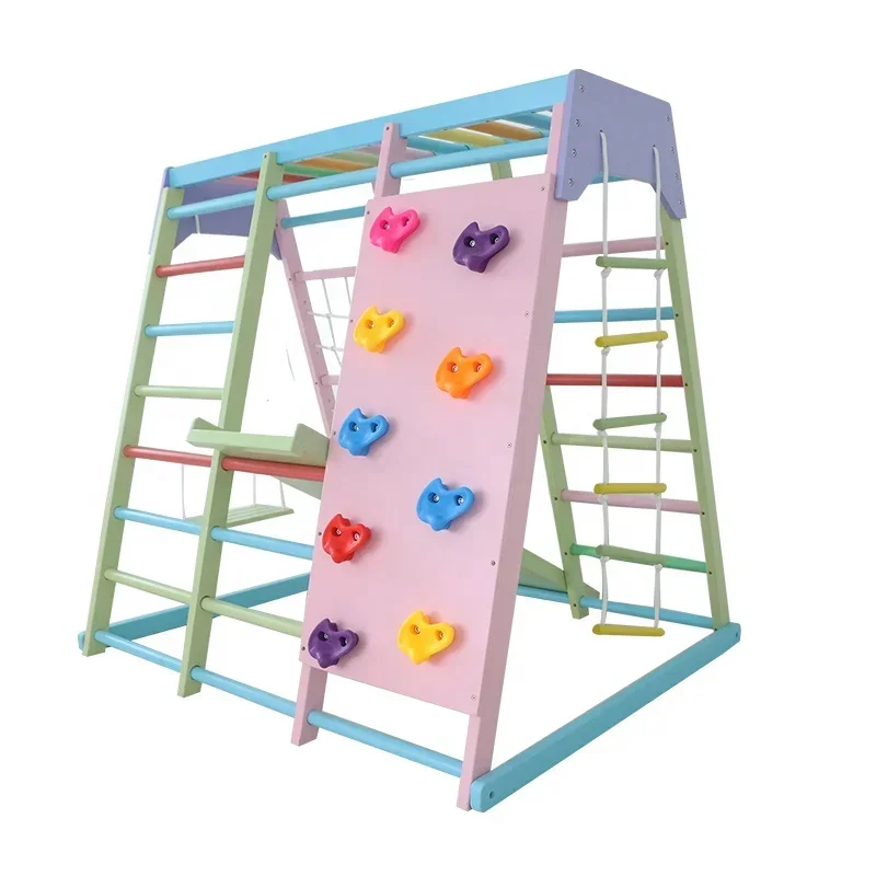 Set de Escalada de Madera para - Kids Outdoor Wooden Climbing Frame reseña y precio